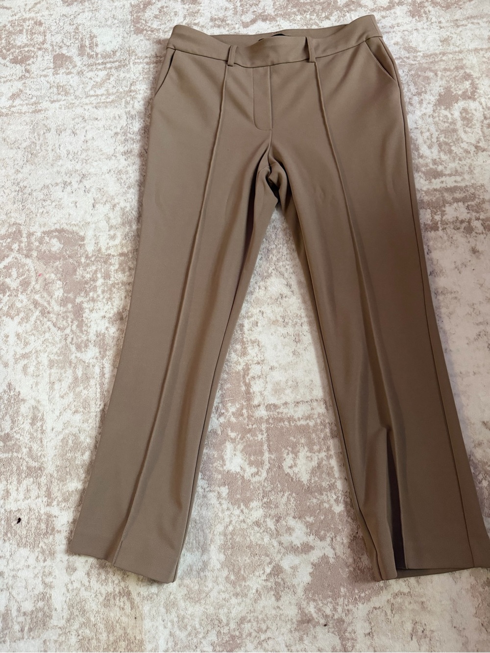 Jules & Leopold Pull On women’s Taupe Dress Pants - Classic Flat Front Medium